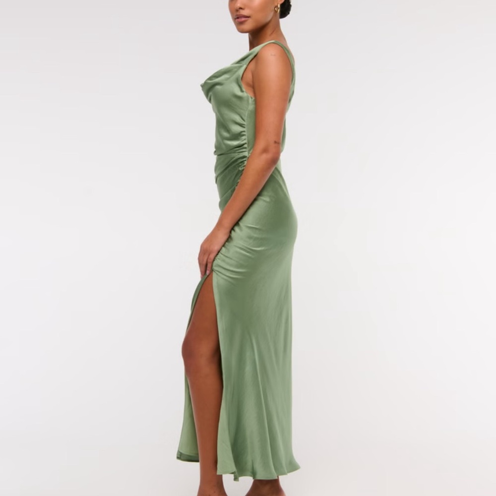 Abercrombie & Fitch Sage Green Maxi Dress